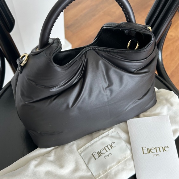 $445 NWT Elleme Baozi Puffer Bag In Black Nylon Shoulder Strap Shopbop RARE - Picture 4 of 13